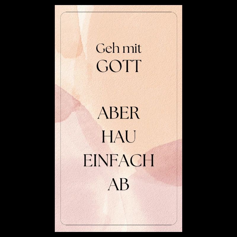Geh mit Gott