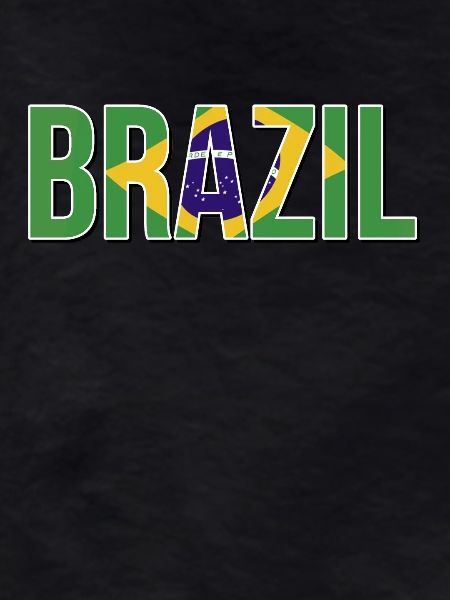 Brazilian flag typography