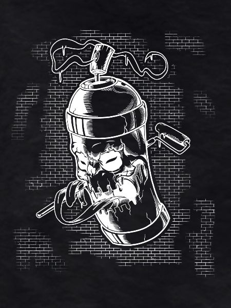 Graffiti spray can