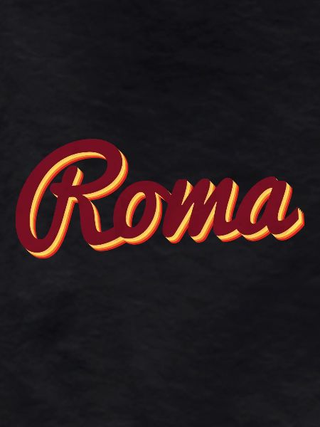 Roma Italy typography