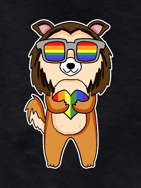 LGBT Dog Shepherd Rainbow