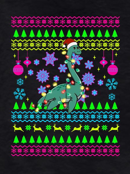 Christmas Dino with Lights