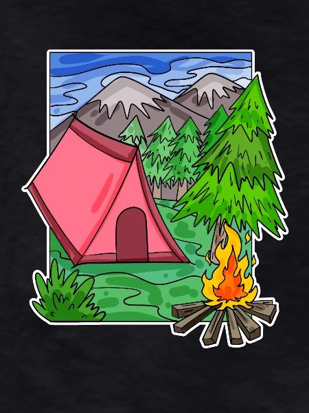 Camping Camping Motif