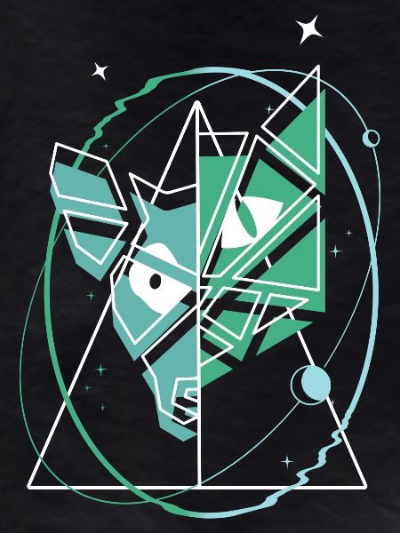 Dog and Cat Abstract