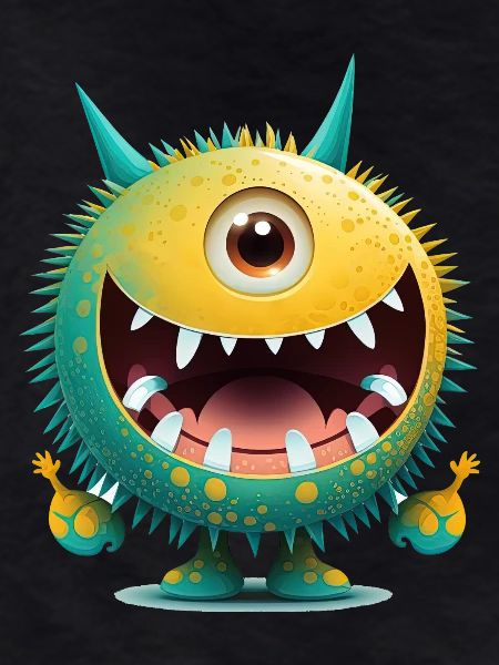 A happy monster to cuddle