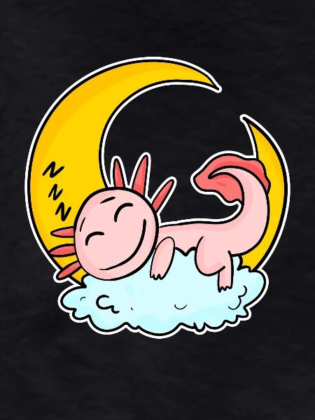 Schlafender Axolotl