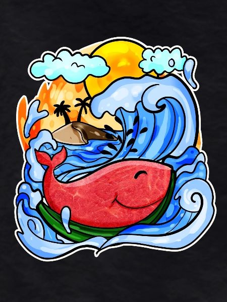 Baleine pastèque