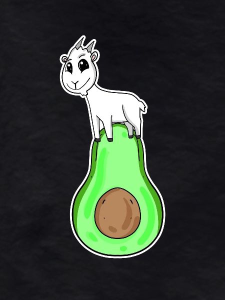 Goat on avocado