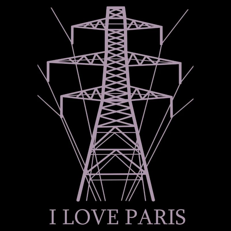 Ironique, j’adore Paris Tour Eiffel comme pôle électrique