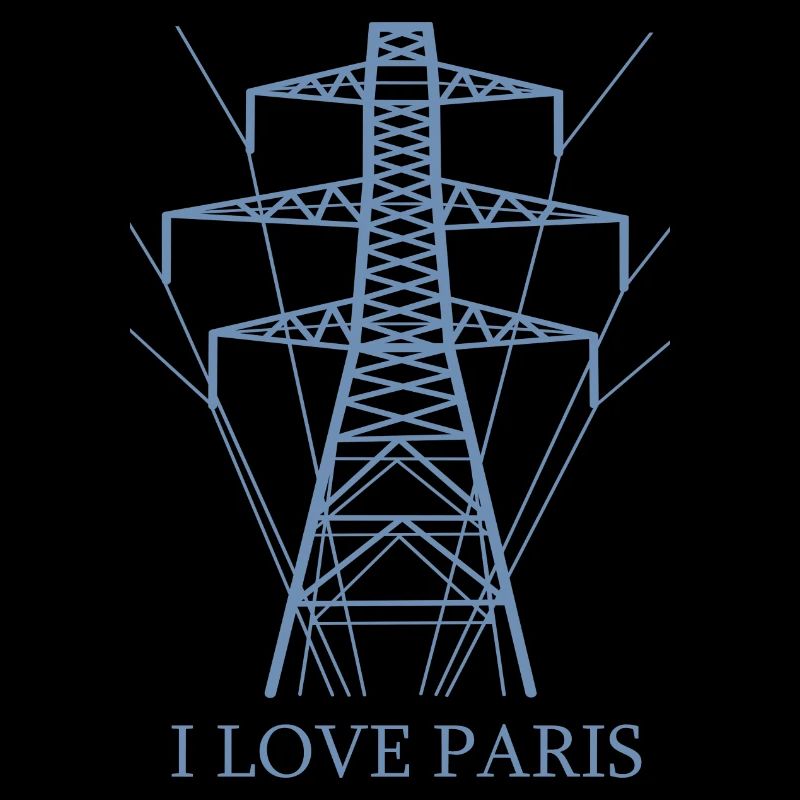 Ironique, j’adore Paris Tour Eiffel comme pôle électrique