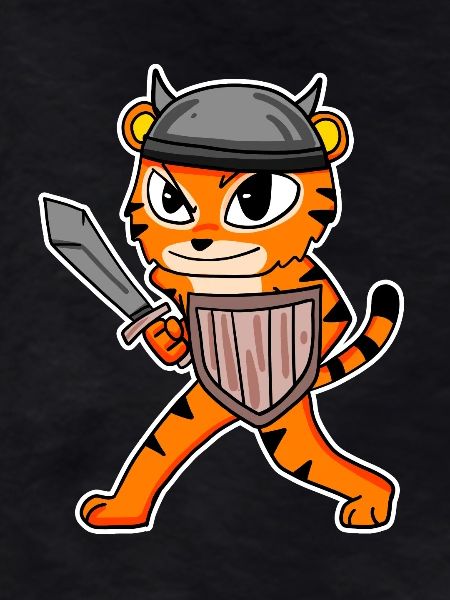 Viking Motif Tiger