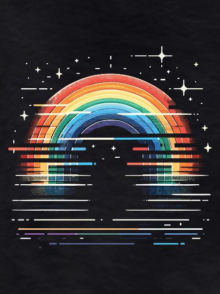 Rainbow Star Glitter