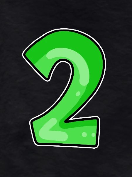 Two - 2 - Number Number