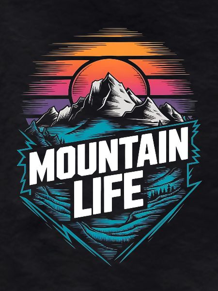 Energetic Mountains and Sunset