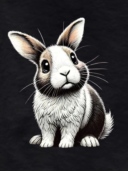 Adorable bunny illustration