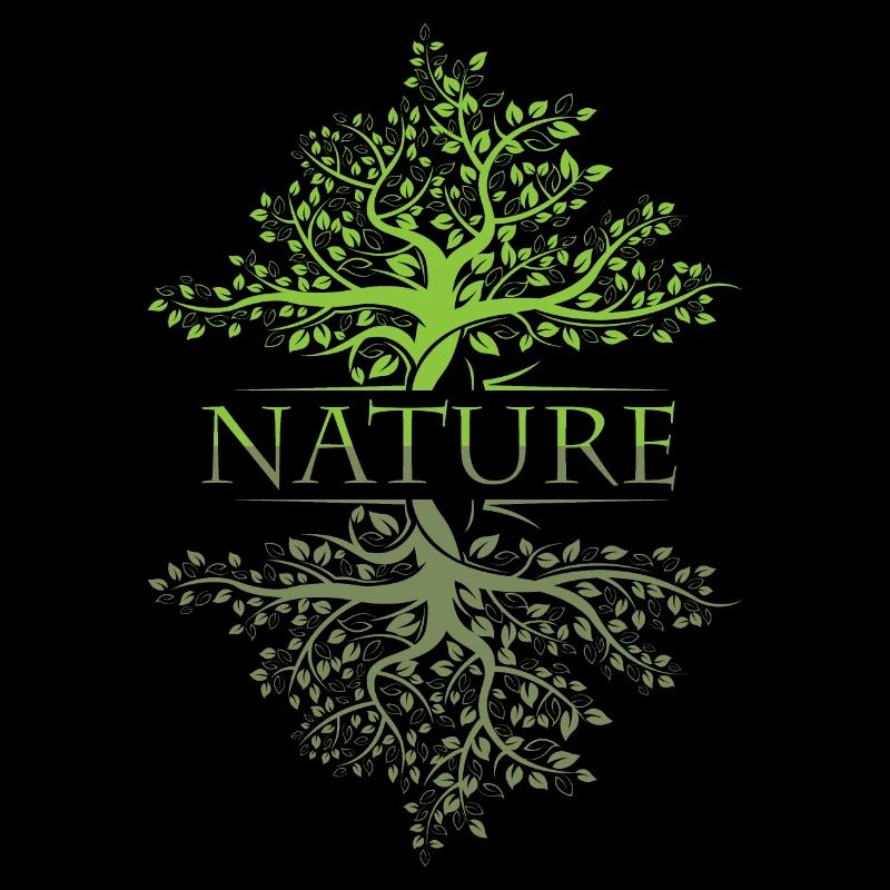 Tree Reflection Nature Forest Leaf Icon Logo Icon