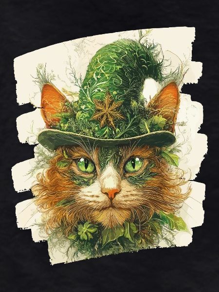 St Patrick's Day Cat