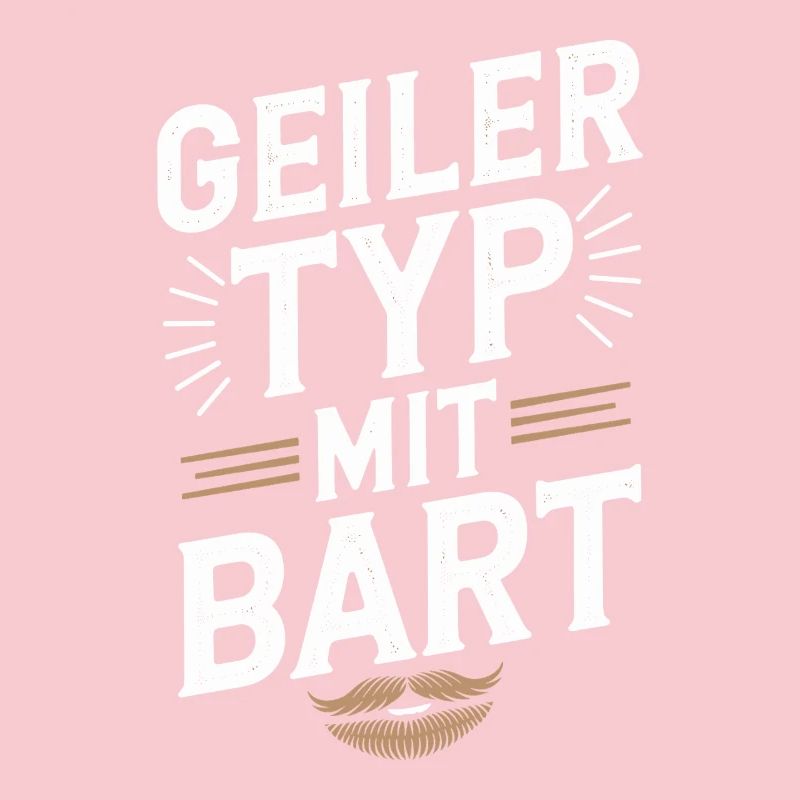 Geiler Typ Mit Bart Bartträger Barbier Vollbart