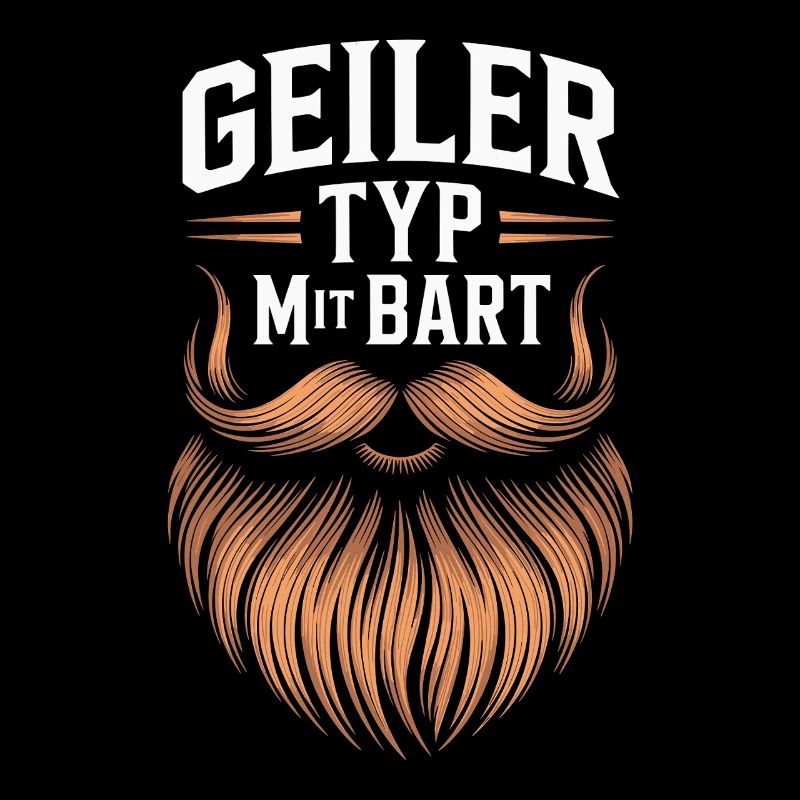Geiler Typ Mit Bart Bartträger Barbier Vollbart