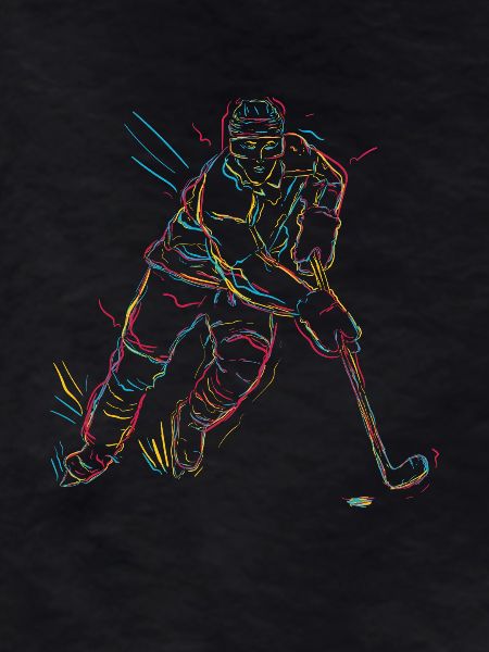 hockey player oldschool look