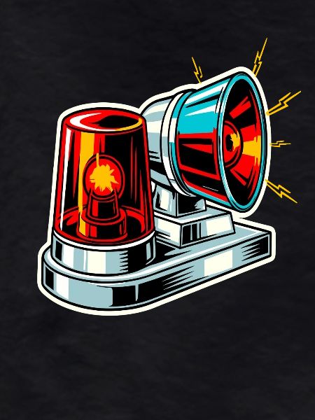 Feuerwehrsirene Warnlicht