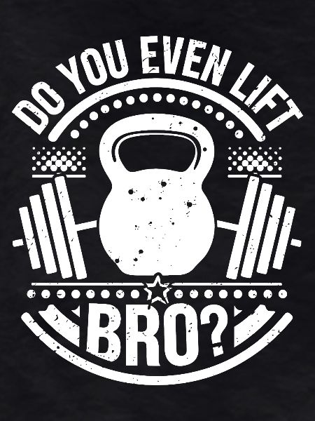Design Motivation Lift Bro Kettlebell