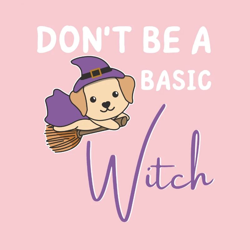 Labrador Halloween Hexen don't be a basic witch