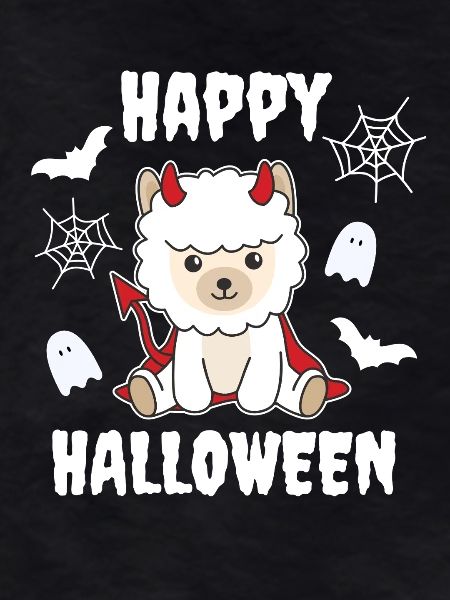 Alpaca Happy Halloween Devil Costume