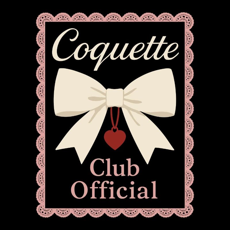 Coquette Aesthetic Bow Pattern Girly Pastel