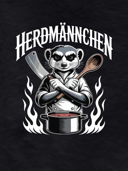 Herdmännchen kochen lustiger Koch Herdmännchen