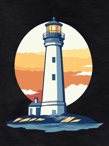 Lighthouse at sunset