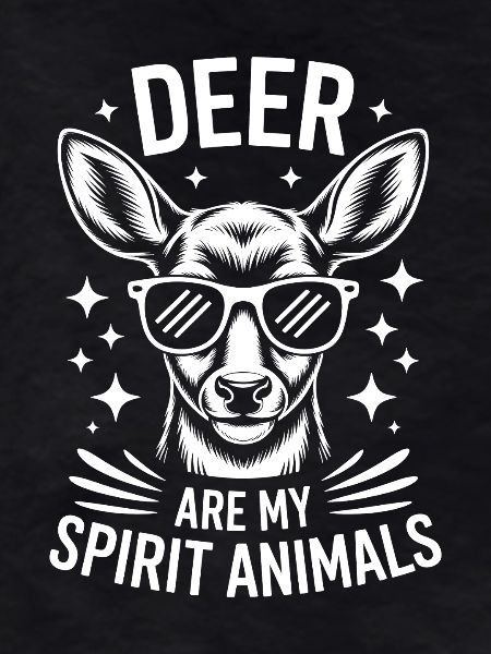 Cool deer with sunglasses