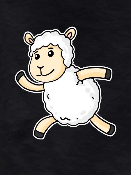 Funny sheep running