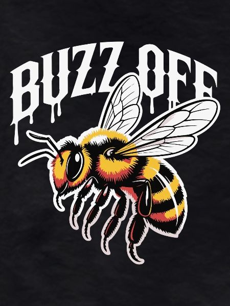 Bee Buzz Off Illustration