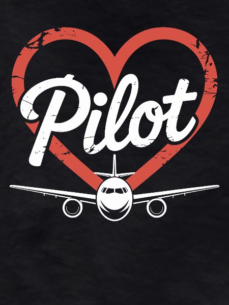 Heart Airplane Pilot