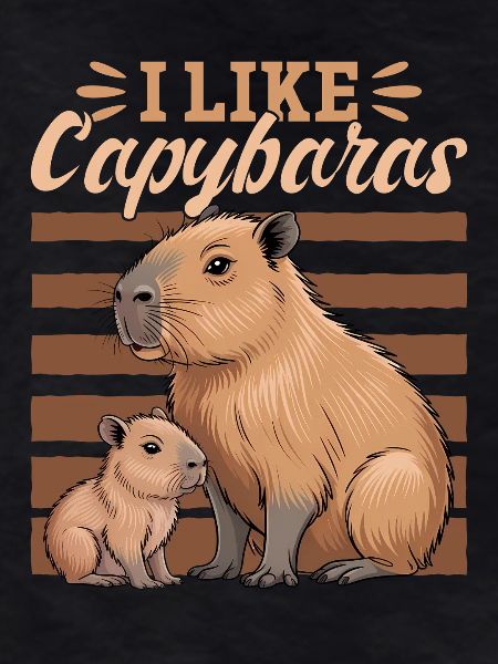 Funny aesthetic Kawaii Capybara