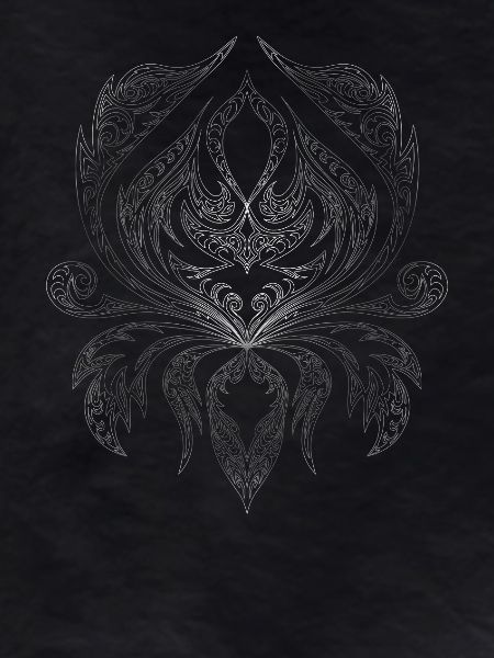 Silver Filigree Ornament Pattern