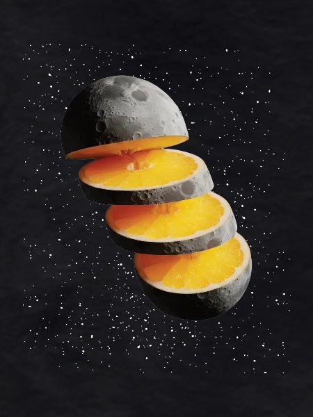 Sliced Lemon Moon Moon Lemon