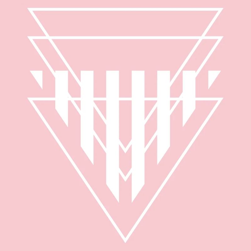 Triangular Crest Geometric Print