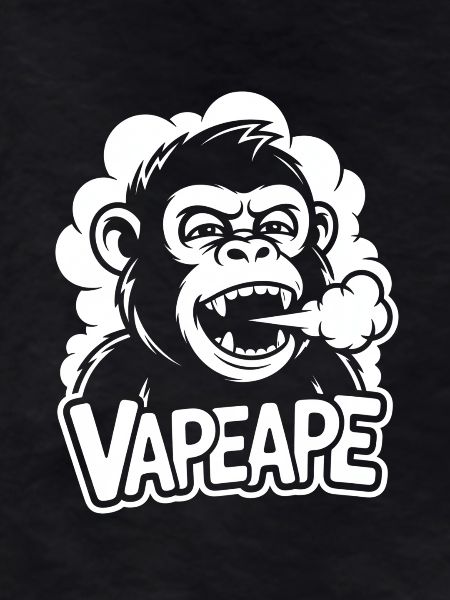 Vapeape Affe mit Dampf