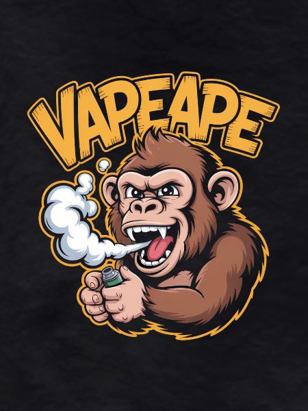 Vape Ape Funny Monkey Vaping