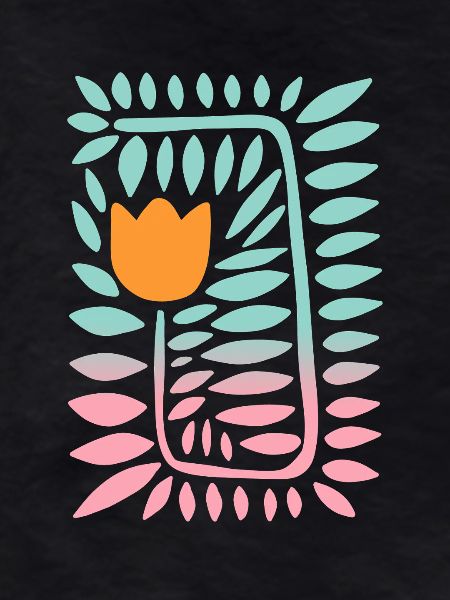 Gradient tulip - turquoise