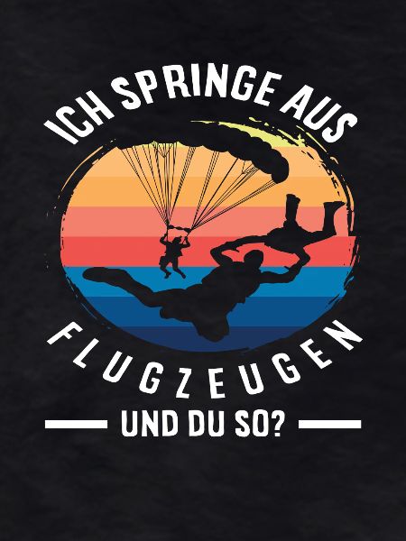 Airplane Jumping Skydiver