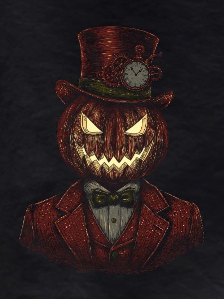 Pumpkin gentleman steampunk