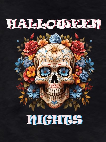 Halloween Skull Sugar Design