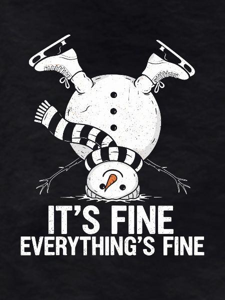 Upside-Down Snowman Saying