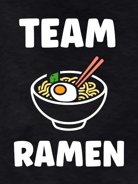 Team Ramen Illustration Noodle Bowl