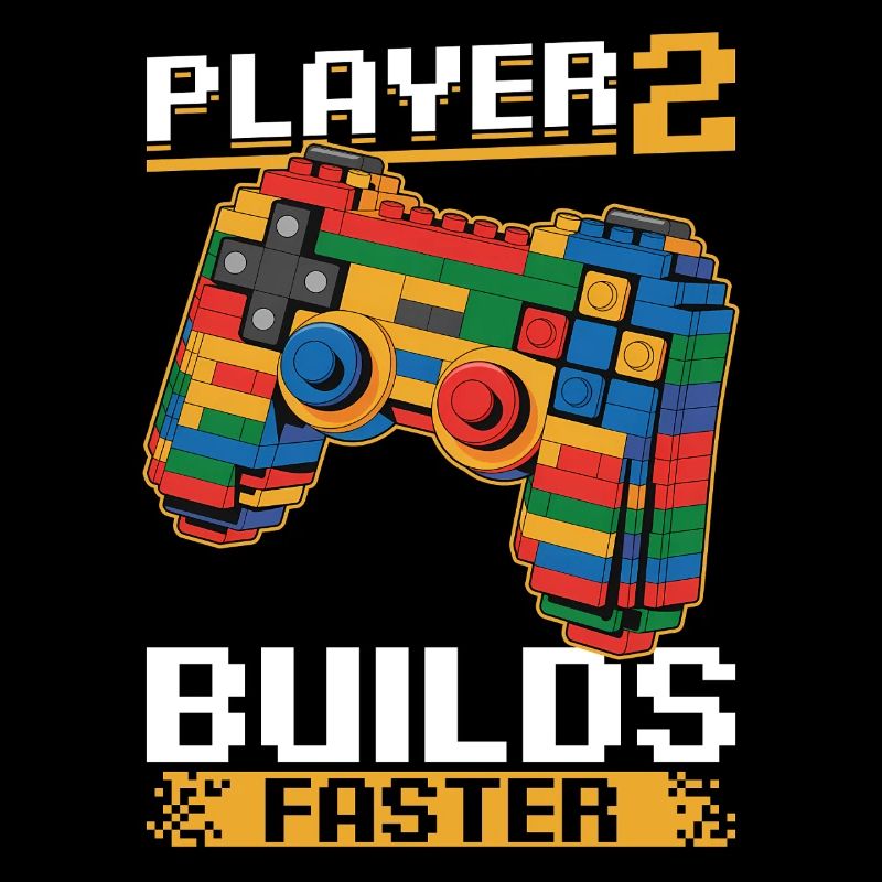 Building Blocks Gamer Gaming Brick Builder
