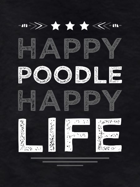 Poodle Joy of Life Motif