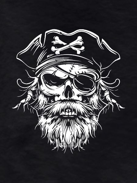 Pirate Skull Beard Captain
